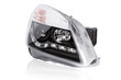 new car headlights on a white background