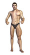 Illustration: Bodybuilder Before and After Bodybuilder Before and After