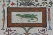lizard and fishes  mosaics - Vatican gardens