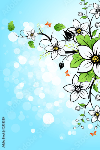 Vector: Flower Background Flower Background