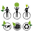 Vektor: Go Green signs ideas Go Green signs ideas