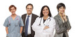 Photo: Group of Medical and Business People on White Group of Medical and Business People on White
