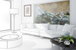 White Room with Artwork - draw