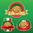 Vector: pizza labels pizza labels