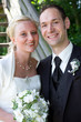 happy bridal pair