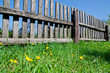 Old wooden fence