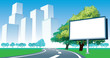Vector: Road billboard Road billboard