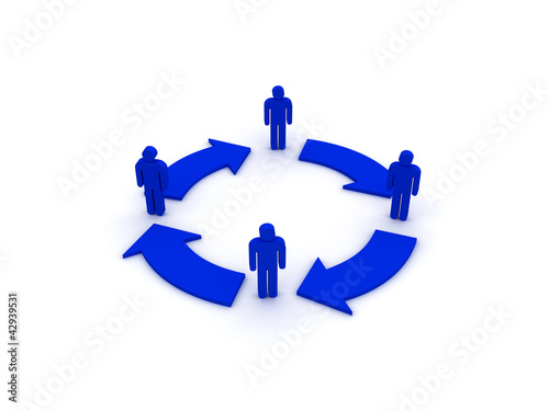 Illustration: Teamwork Circle Teamwork Circle
