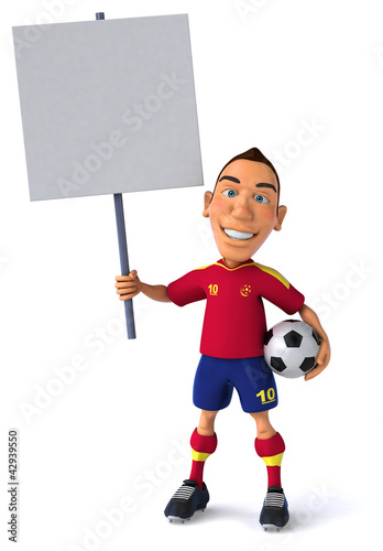 Ilustración: Spanish footballer Spanish footballer