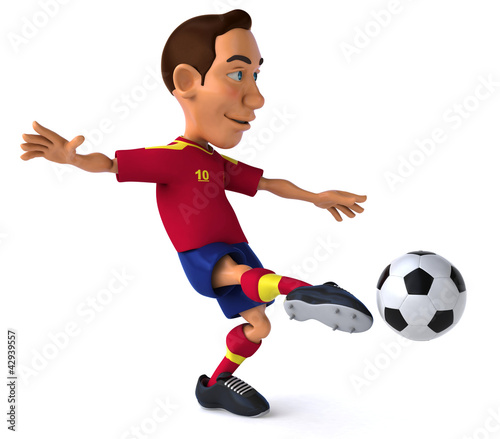 Illustration: Spanish footballer Spanish footballer