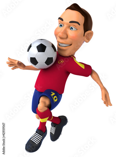 Illustration: Spanish footballer Spanish footballer