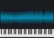 Vector: Klavier mit Equalizer Klavier mit Equalizer
