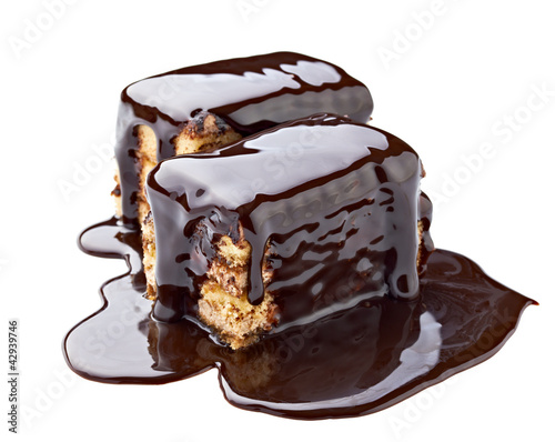 Photo: chocolate syrup and cake sweet dessert food chocolate syrup and cake sweet dessert food