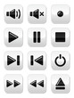 Sound / music buttons set