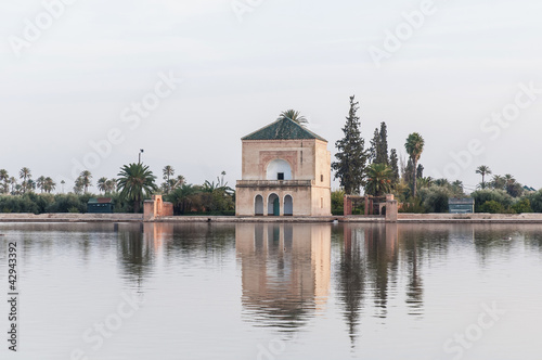 Photo: Pavillion on Menara Gardens at Marrakech, Morocco Pavillion on Menara Gardens at Marrakech, Morocco