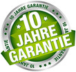 Button Banner "10 Jahre Garantie" grün/silber