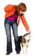 Foto: woman is dog training woman is dog training