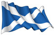 Grunge Flag of Scotland