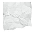 white crumpled note paper