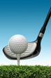 golf ball on tee