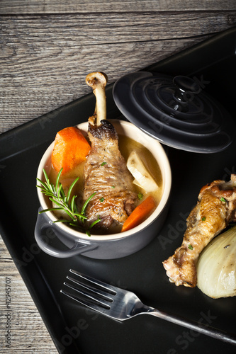 Foto: fricassée de pintade aux légumes fricassée de pintade aux légumes