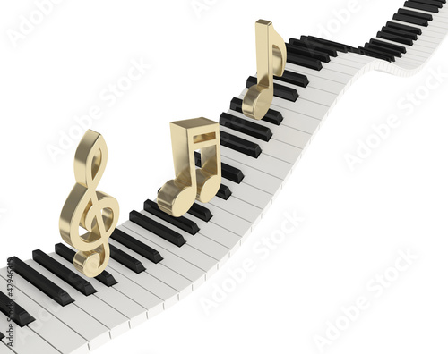 Illustration: Klavier Noten Klavier Noten
