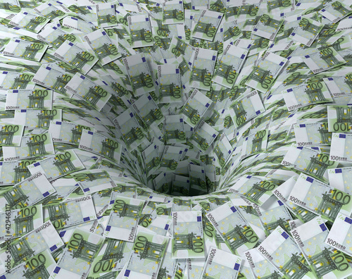 Illustration: Finanzloch Finanzloch