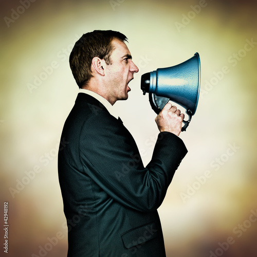 Photo: shouting orders shouting orders