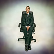 man in office chair