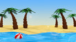 Strand mit Palmen