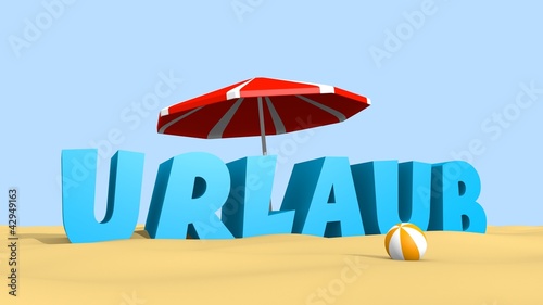 Illustration: Strandurlaub Strandurlaub