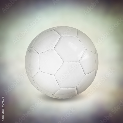 Photo: leather white football leather white football