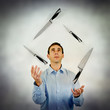 knife juggling