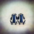 pair of blue football boots