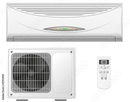 Vector: air conditioning split system vector illustration air conditioning split system vector illustration