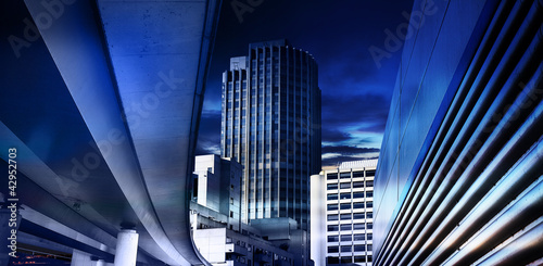 Photo: blue inner city blue inner city