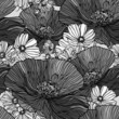 Seamless pattern with flowers
