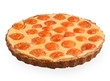 Photo: apricort tart isolated on white side view apricort tart isolated on white side view