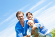 familie in der natur