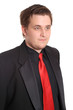 Photo: Young businessman in black formal suit Young businessman in black formal suit