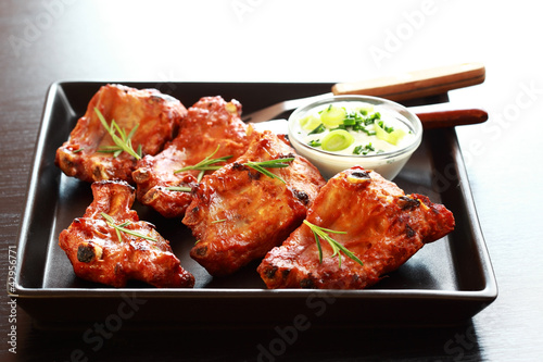 Photo: Spare ribs with sour cream Spare ribs with sour cream