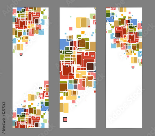 Vector: abstract banner cube bright color for vector background abstract banner cube bright color for vector background