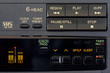 Control Panel and window display of a video recorder