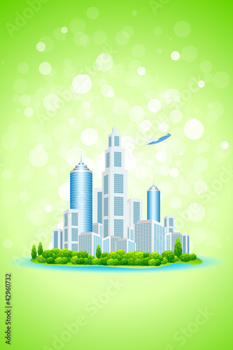 Vector: Business City Island Business City Island