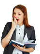 business woman boring
