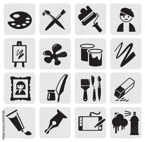 Vector: Icons set arts Icons set arts