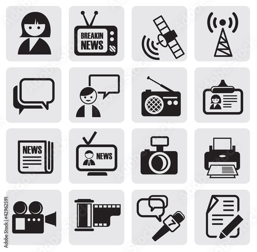 Vector: Reporter icons set Reporter icons set