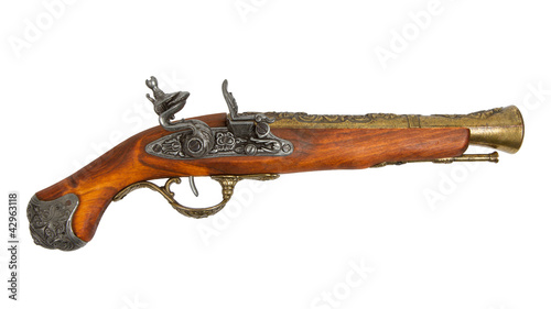 Photo: Old wooden gun Old wooden gun