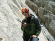 Climbing.