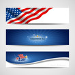 Independence day banner background, illustration